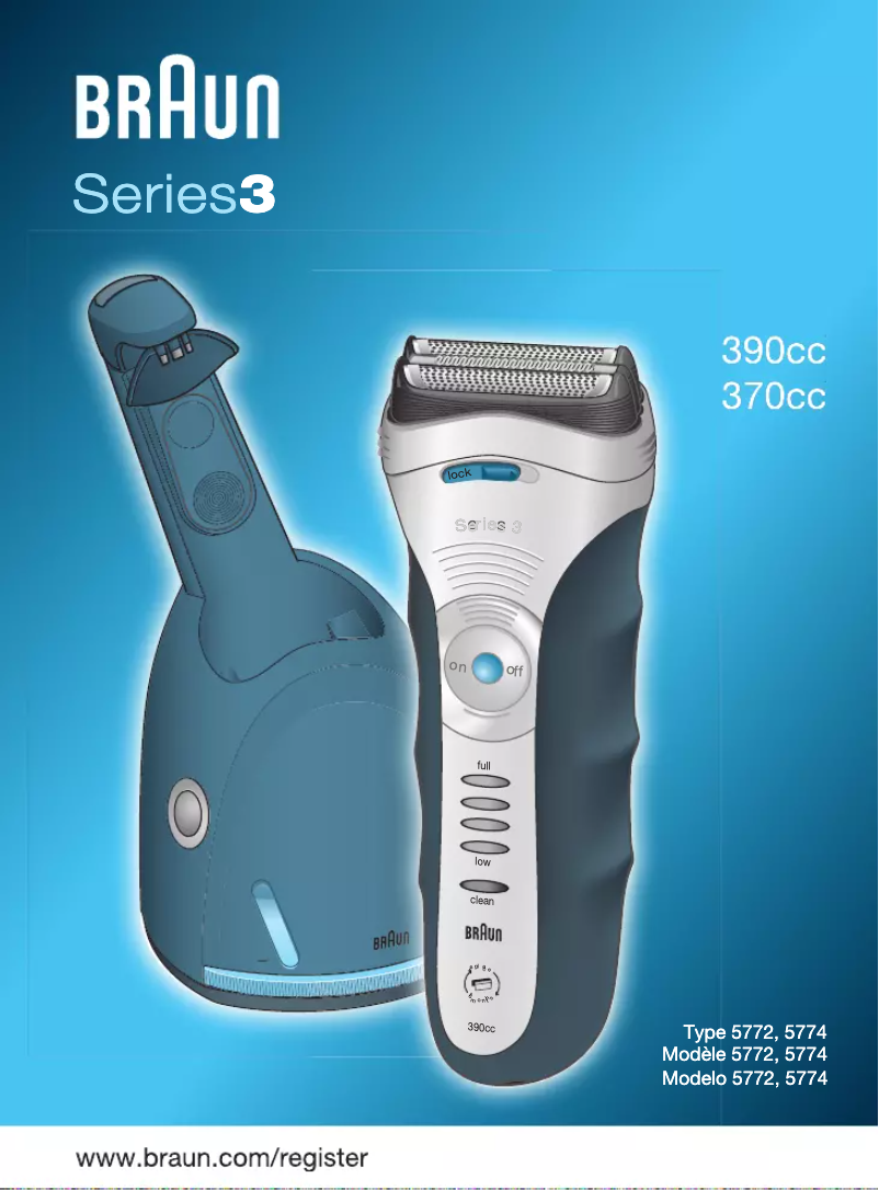 First page image of the manual for 390cc