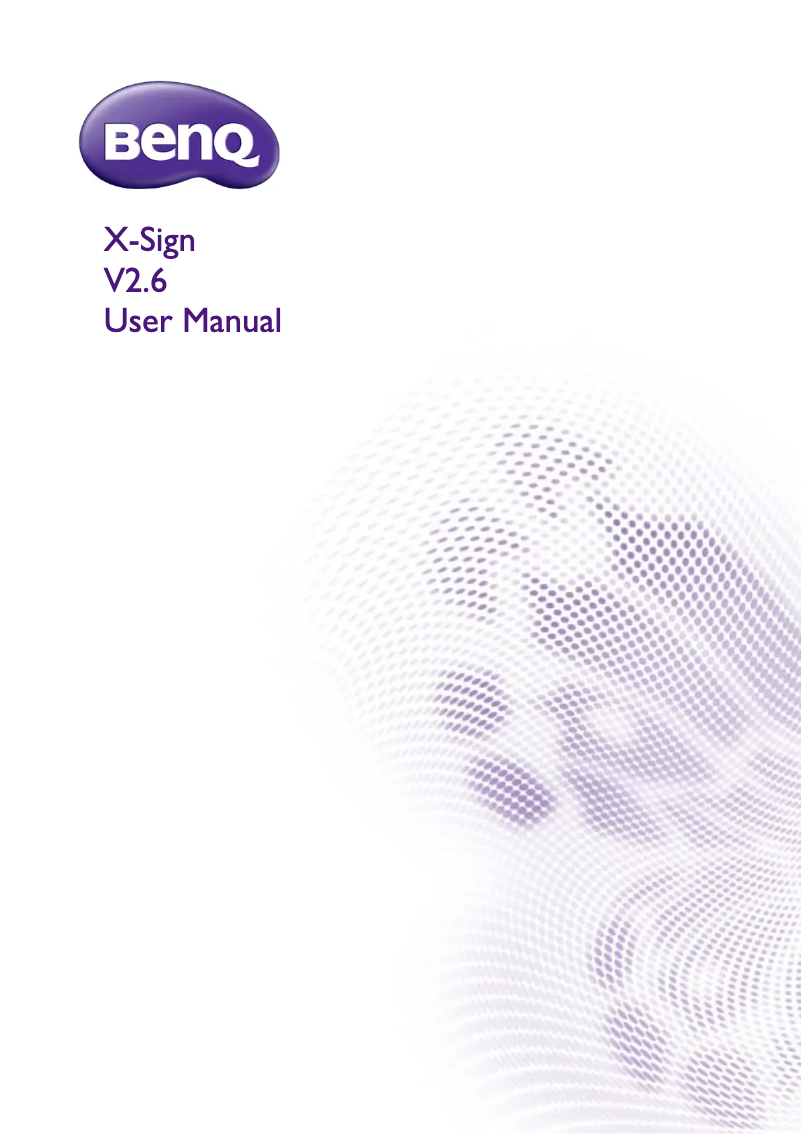 Page 1 of the manual User Manual BenQ BH2401