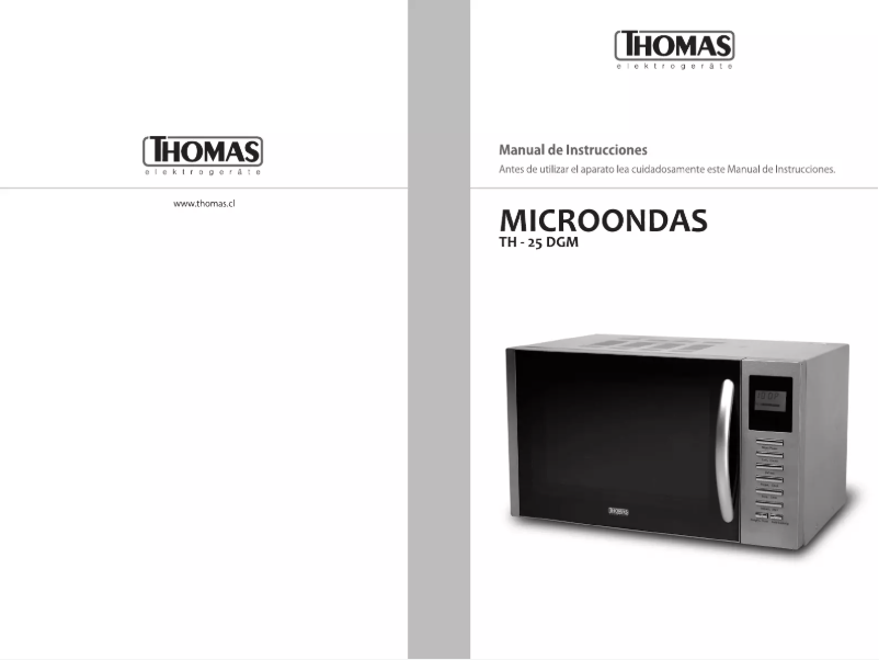 Page 1 of the manual User Manual Thomas TH-25DGM