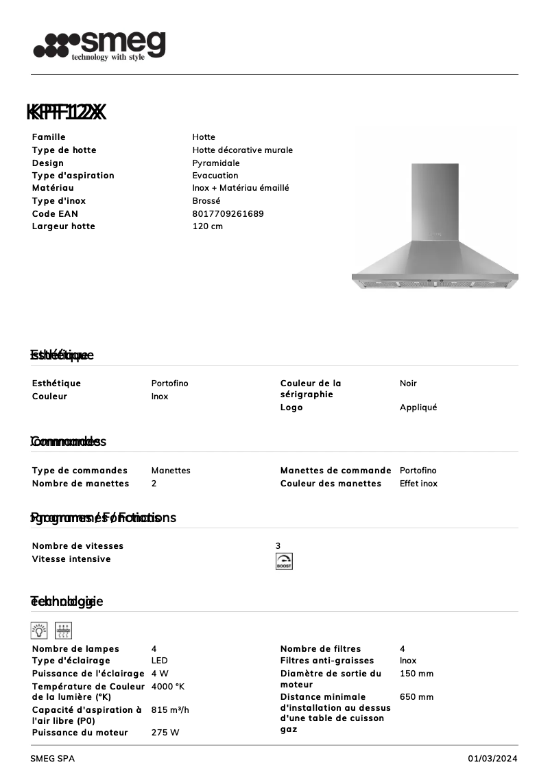 First page image of the manual for KPF12X