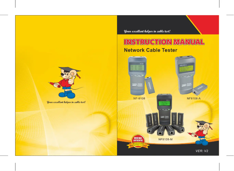 Page 1 of the manual User Manual Noyafa NF-8108A