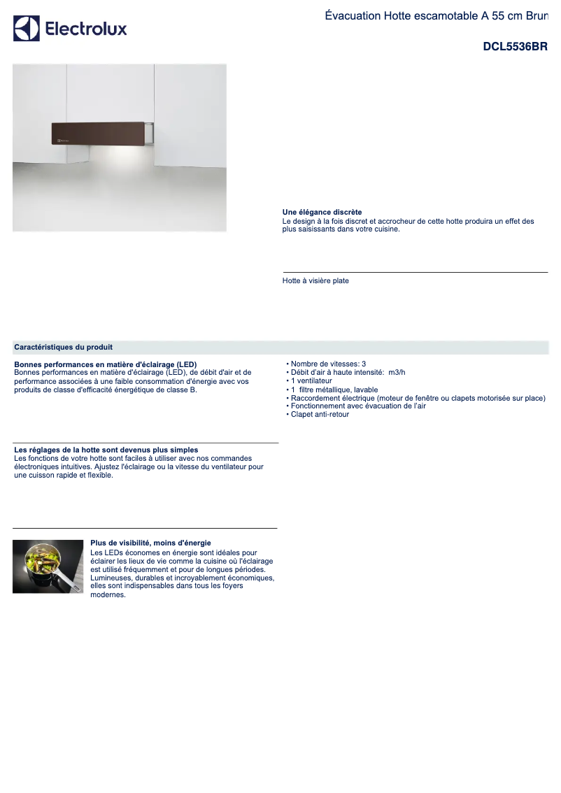 First page image of the manual for DCL5536BR