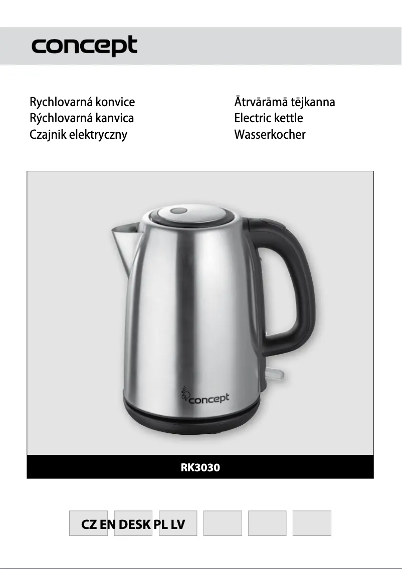 First page image of the manual for RK-3030TU