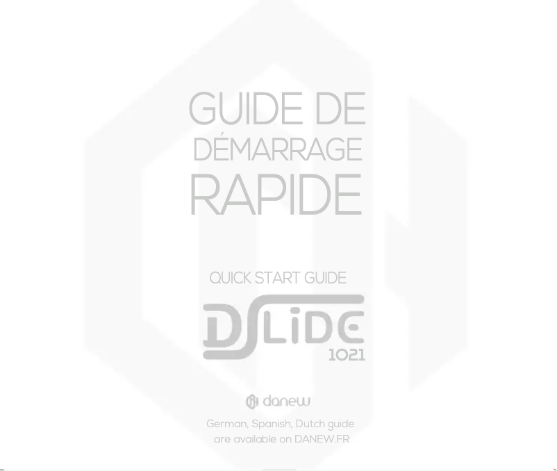 Page 1 of the manual User Manual Danew Dslide 1021