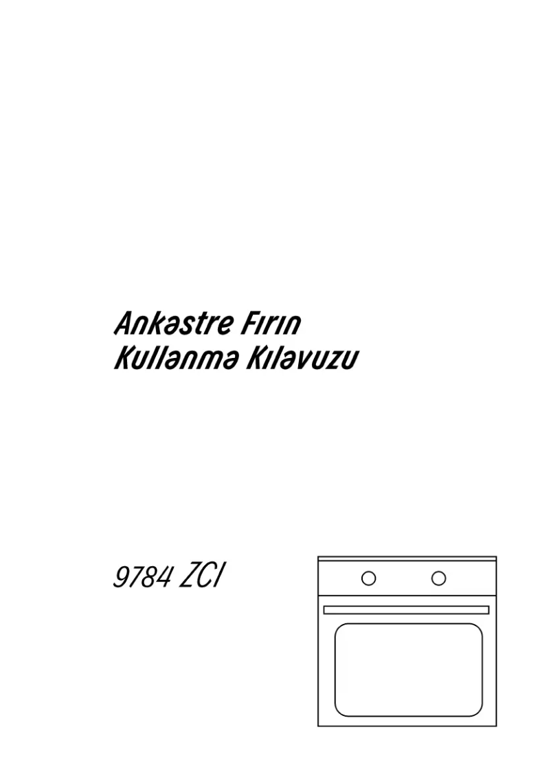 First page image of the manual for 9784 ZCI