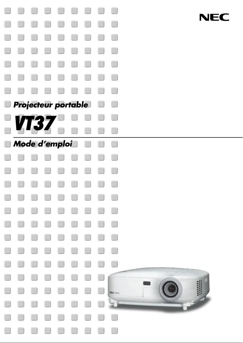 First page image of the manual for VT37