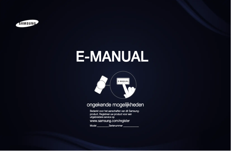 Page 1 of the manual User Manual Samsung UE40D5700