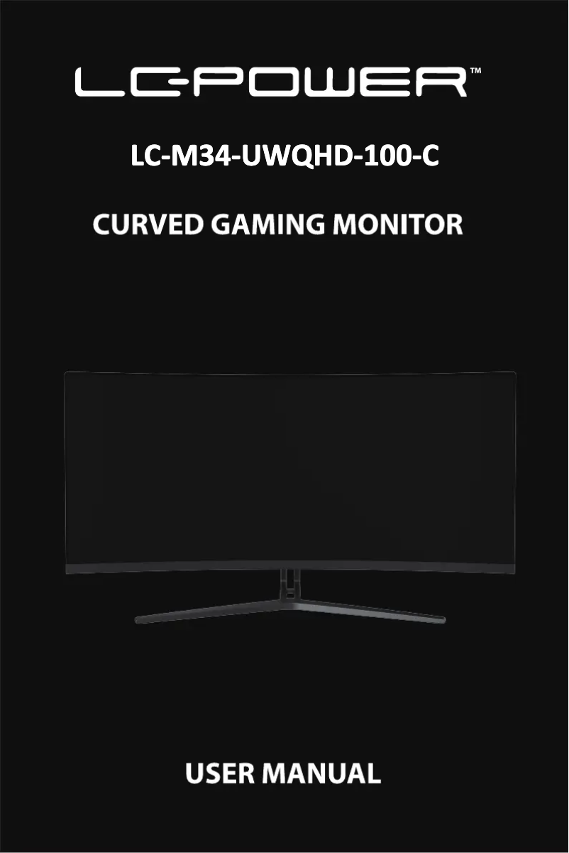 First page image of the manual for LC-M34-UWQHD-100-C