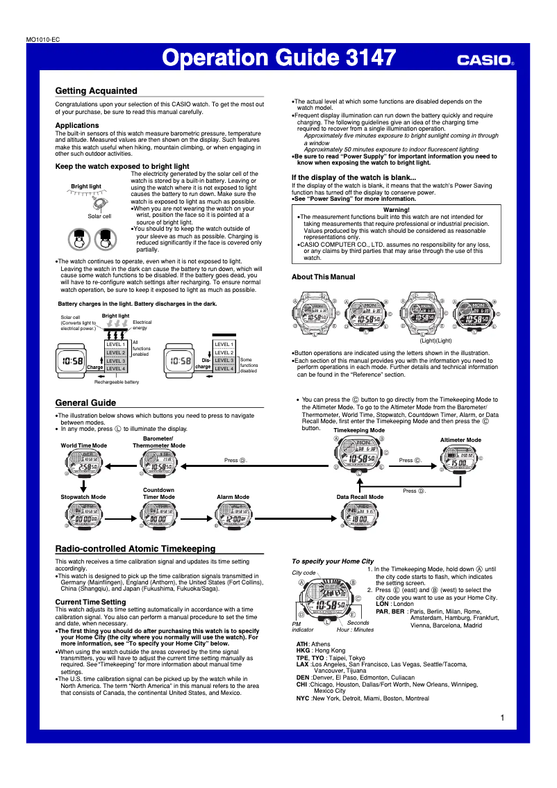 First page image of the manual for GW-9200-1ER
