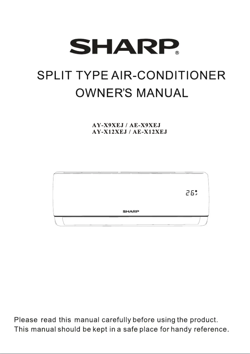 First page image of the manual for AY-X12XEJ