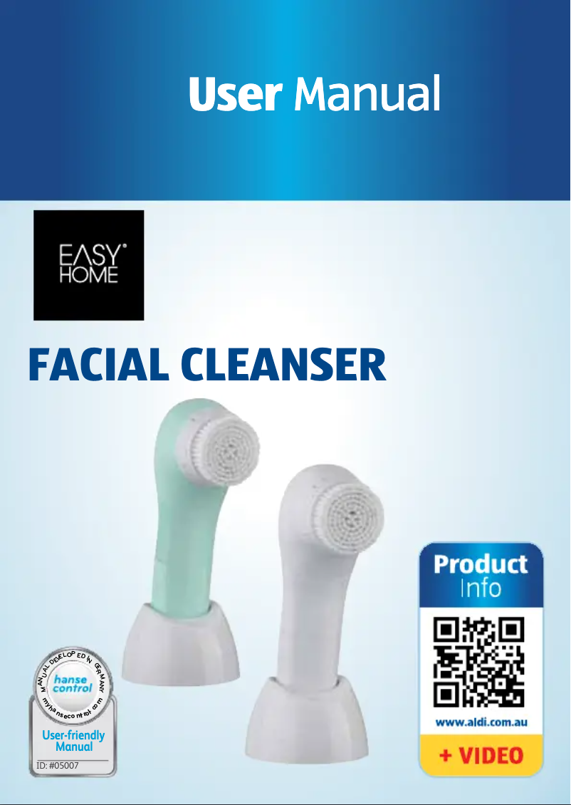 Page 1 of the manual User Manual Easy Home GT-FCv-01