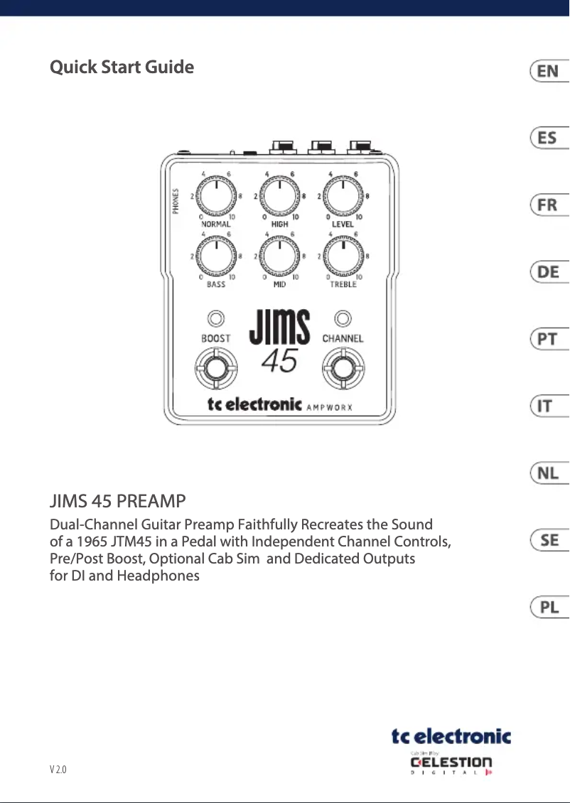 First page image of the manual for JIMS 45