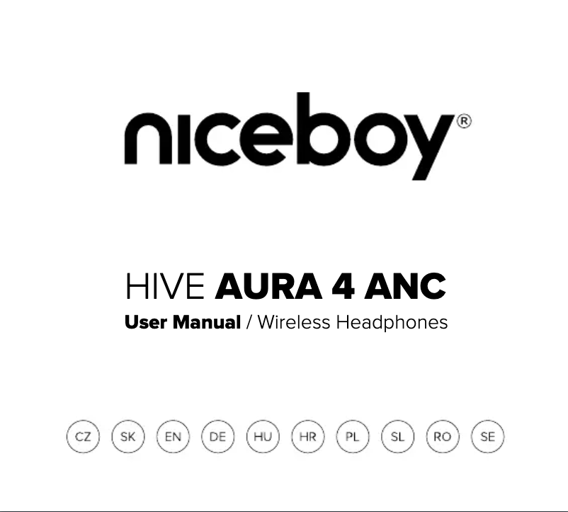 Page 1 of the manual User Manual Niceboy HIVE AURA 4 ANC