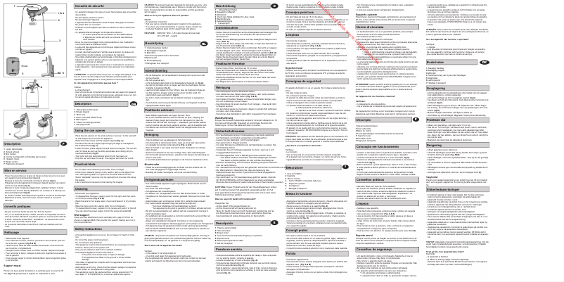 Page 1 of the manual User Manual Moulinex DJJ152