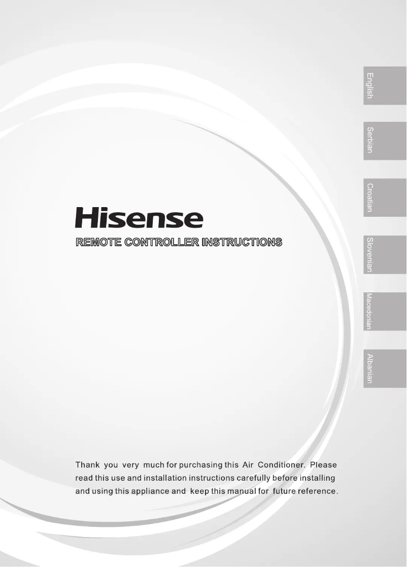 Page 1 of the manual User Manual Hisense KF50BS0EG