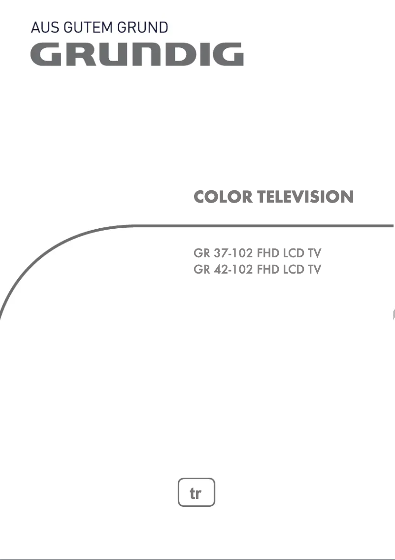 Page 1 of the manual User Manual Grundig GR 42-102 FHD