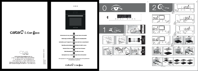 Page 1 of the manual User Manual CATA HGR 120 PYRO BK