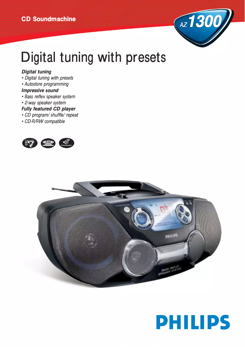 First page image of the manual for AZ1300