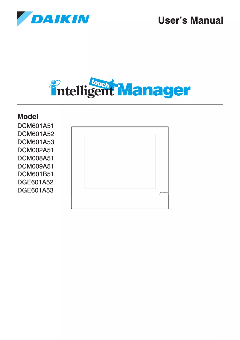 First page image of the manual for DCM601B51