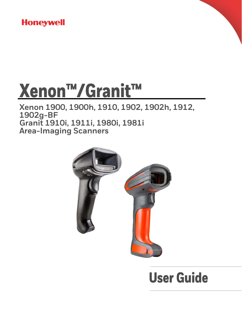 First page image of the manual for Granit 1980i