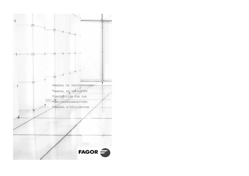 Page 1 of the manual User Manual Fagor FD2825NF