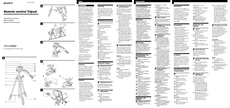 First page image of the manual for VCT-670RM