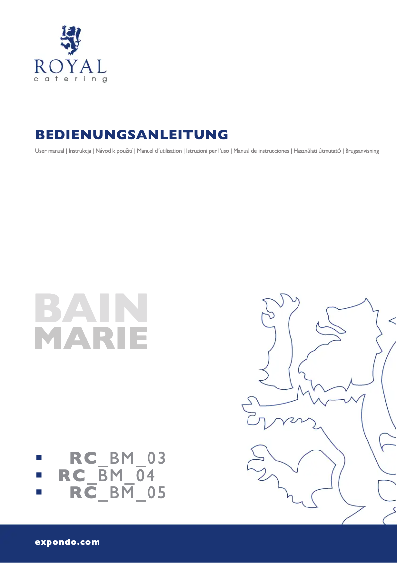 Image de la première page du manuel de l'appareil RC_BM_05