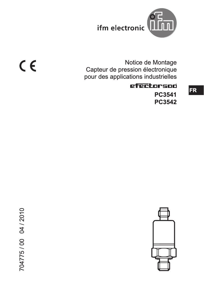 First page image of the manual for PC3542