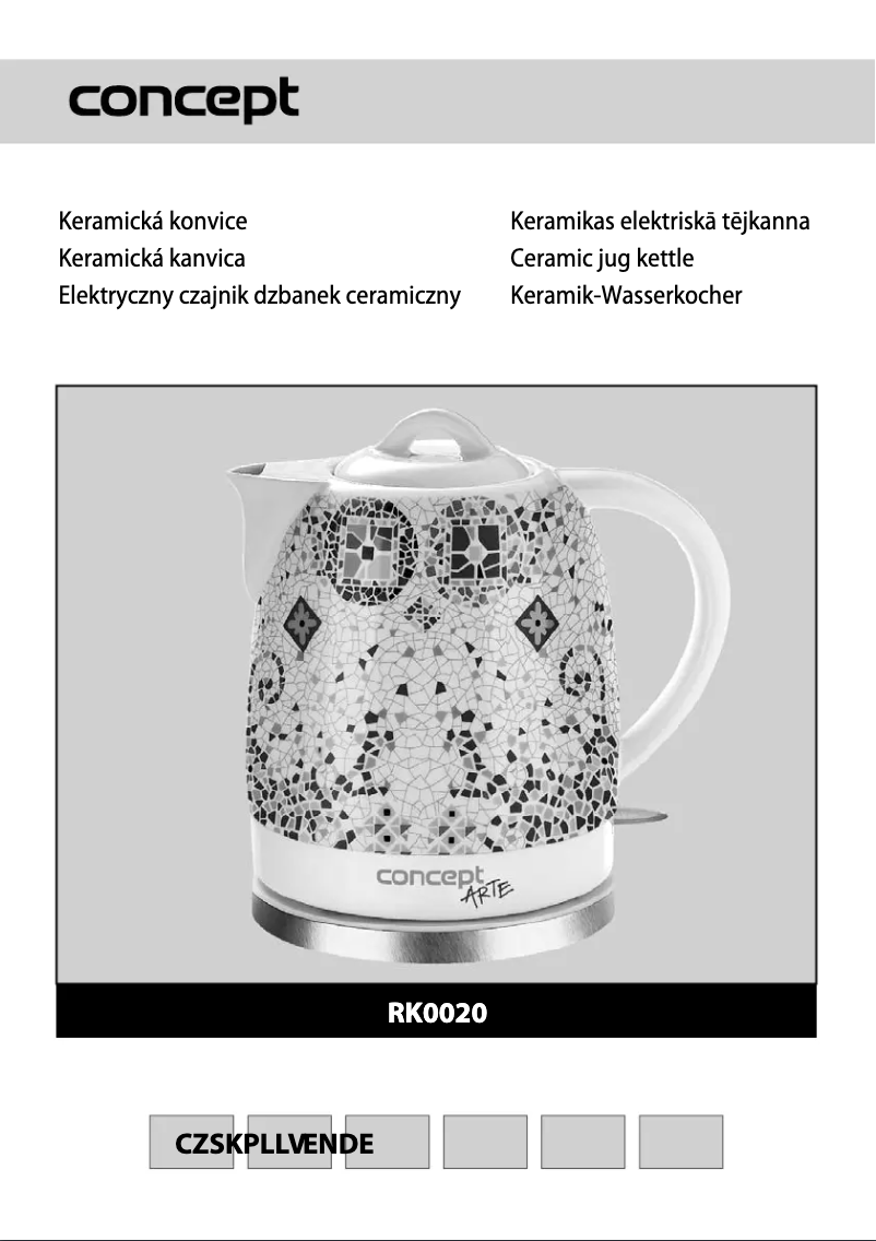 Page 1 of the manual User Manual Concept RK-0020