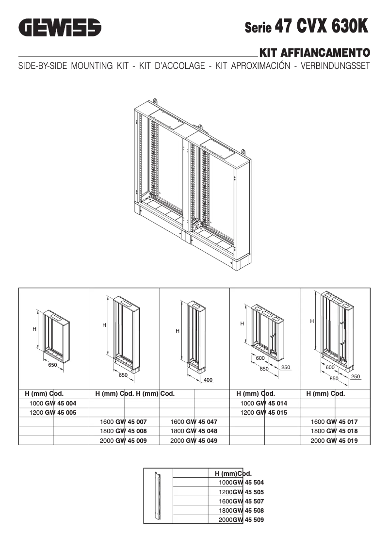 Page 1 of the manual User Manual Gewiss GW45507