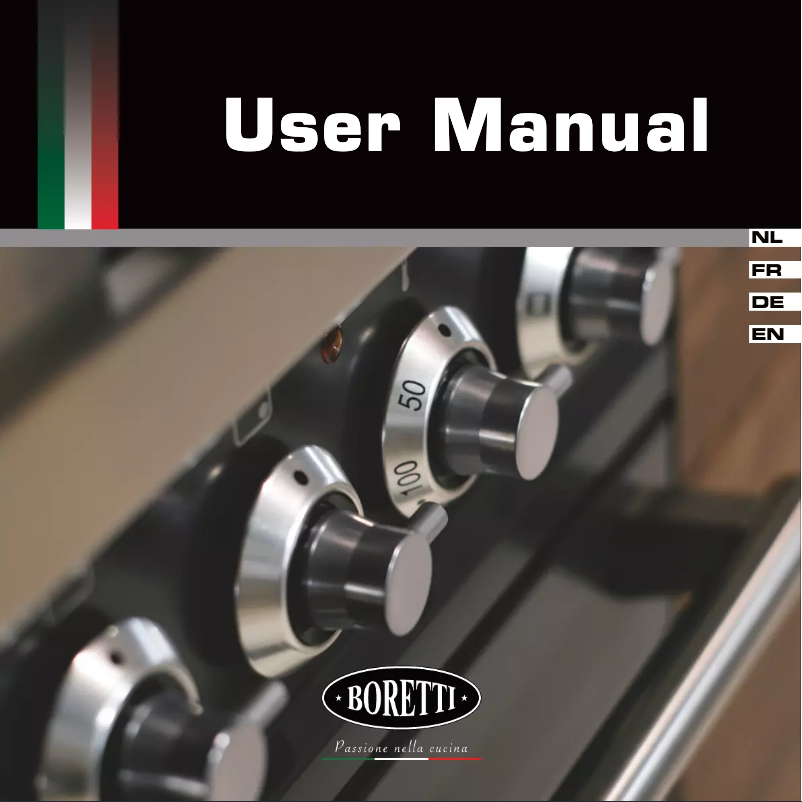 Page 1 of the manual User Manual Boretti VXGE104IX