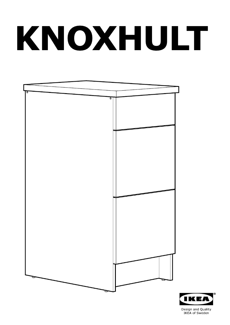 Page 1 of the manual Instructions / Assembly Ikea KNOXHULT