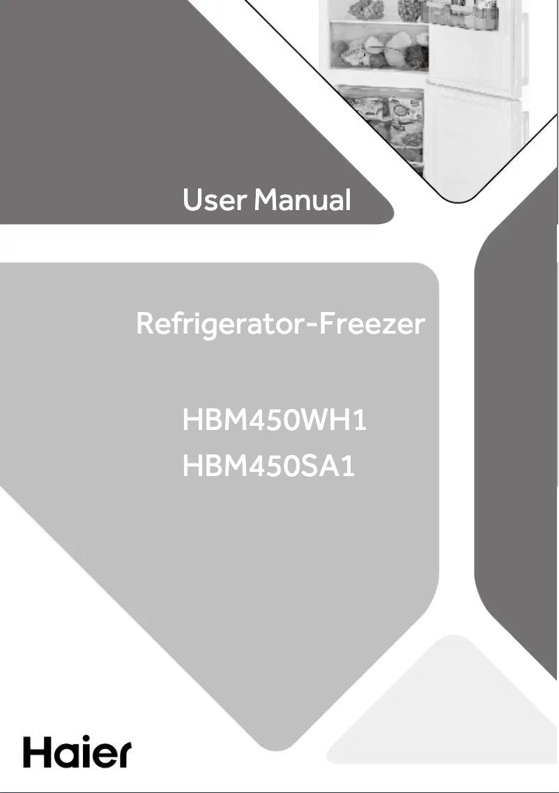 First page image of the manual for HBM450SA1