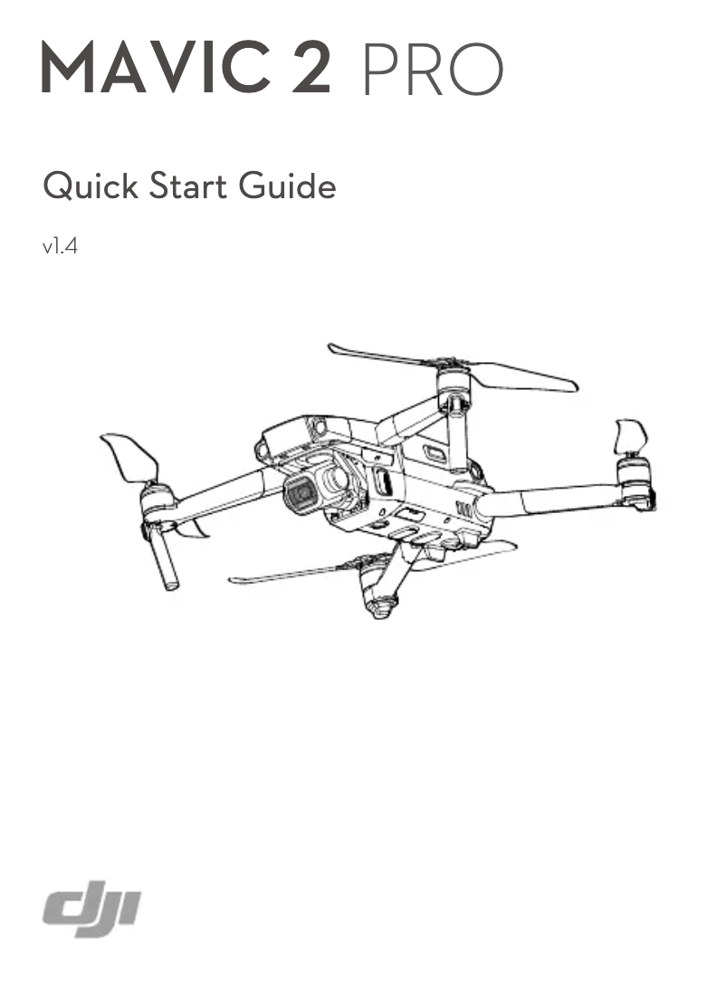 First page image of the manual for Mavic 2 Pro