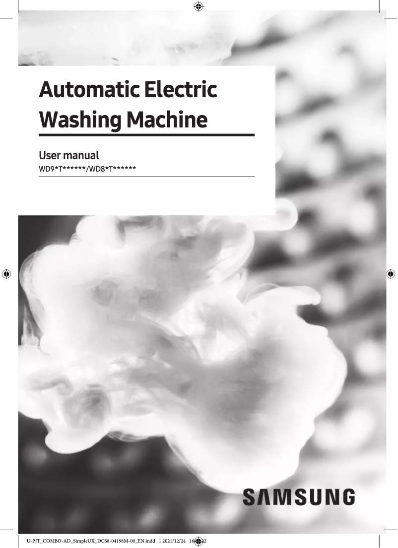 Page 1 of the manual User Manual Samsung WD80T634DBE