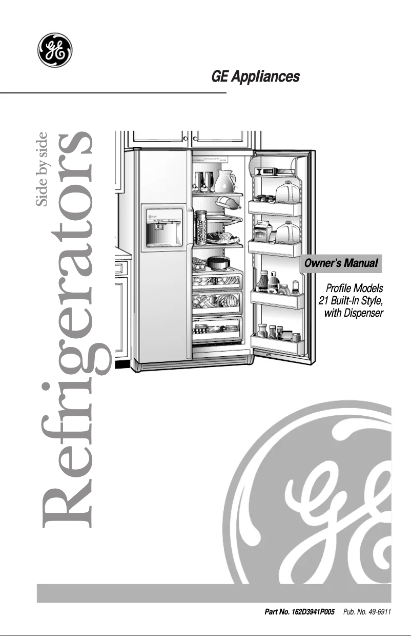 Page 1 of the manual Instruction Manual GE TPX21PRDBB