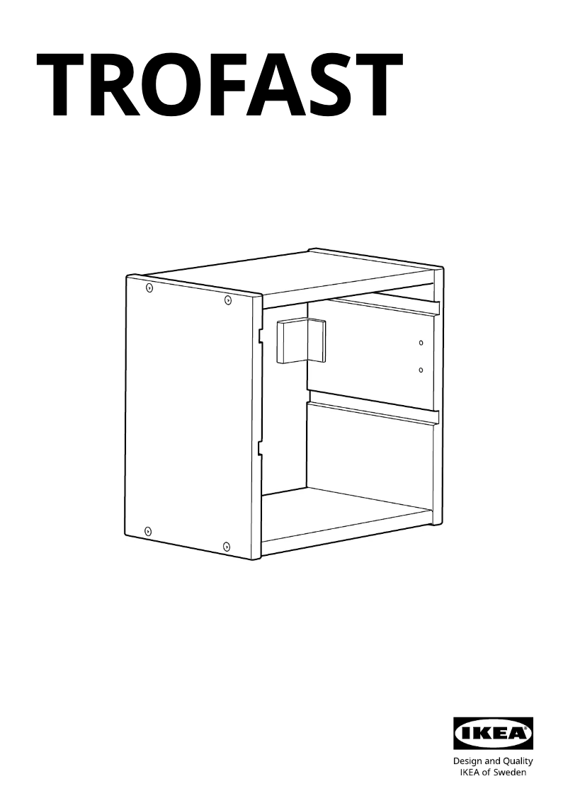 First page image of the manual for TROFAST 605.160.72