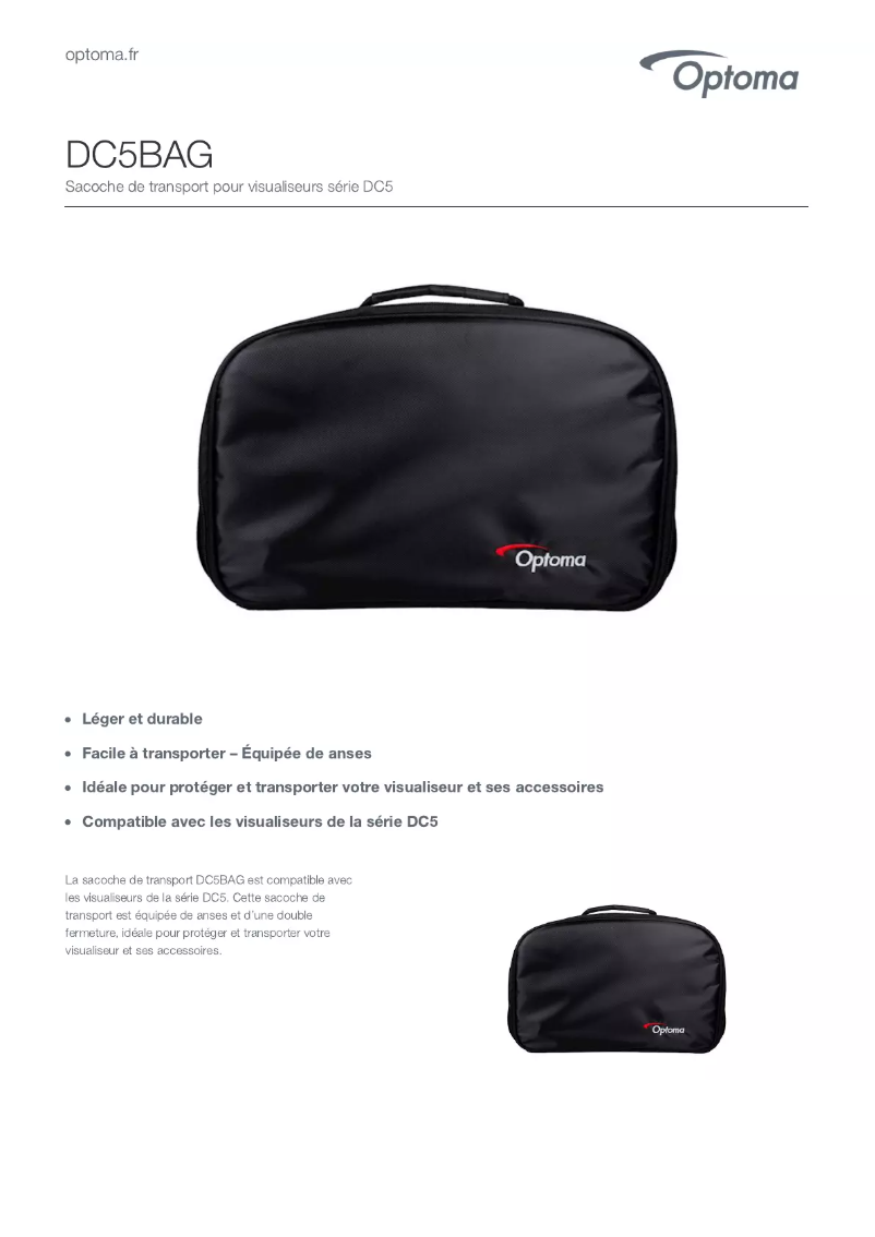 First page image of the manual for DC5BAG