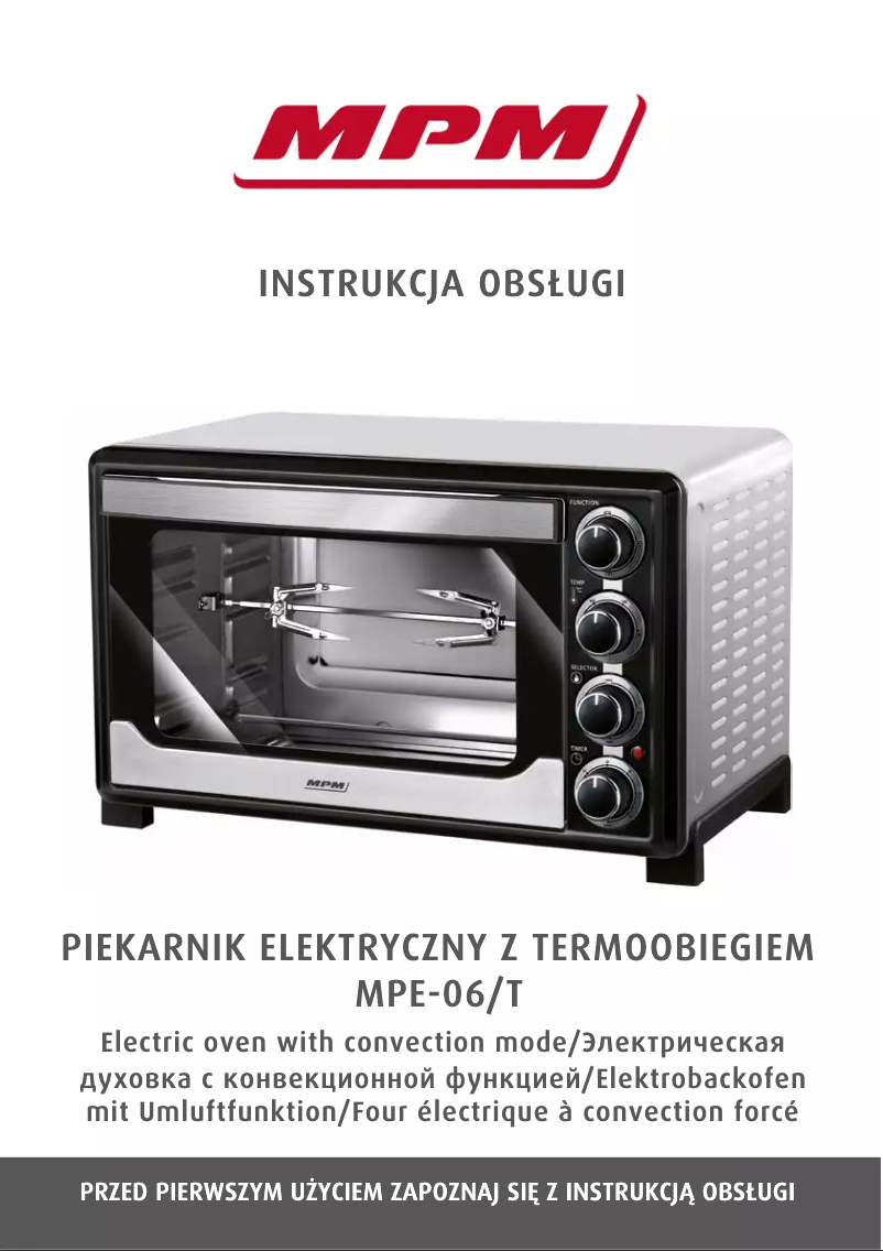 Page 1 of the manual User Manual MPM MPE-06/T