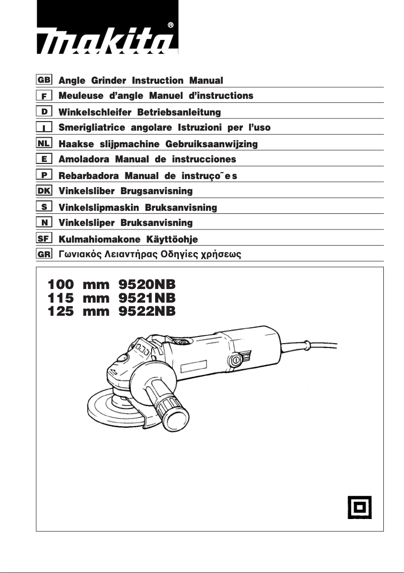 First page image of the manual for 9522NB