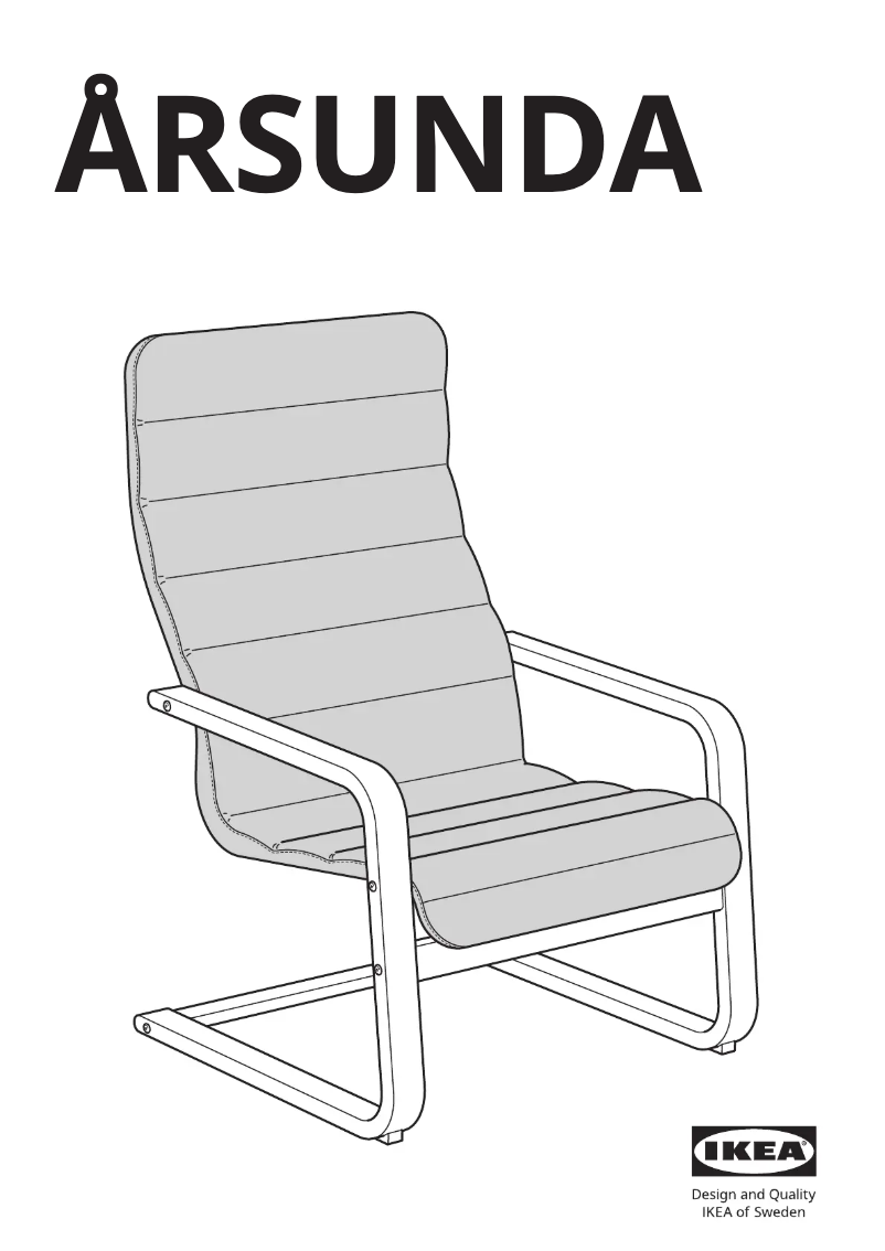 First page image of the manual for ÅRSUNDA 705.358.95