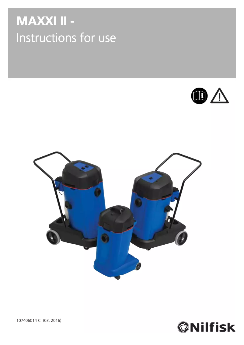 First page image of the manual for MAXXI II 55-2 WD