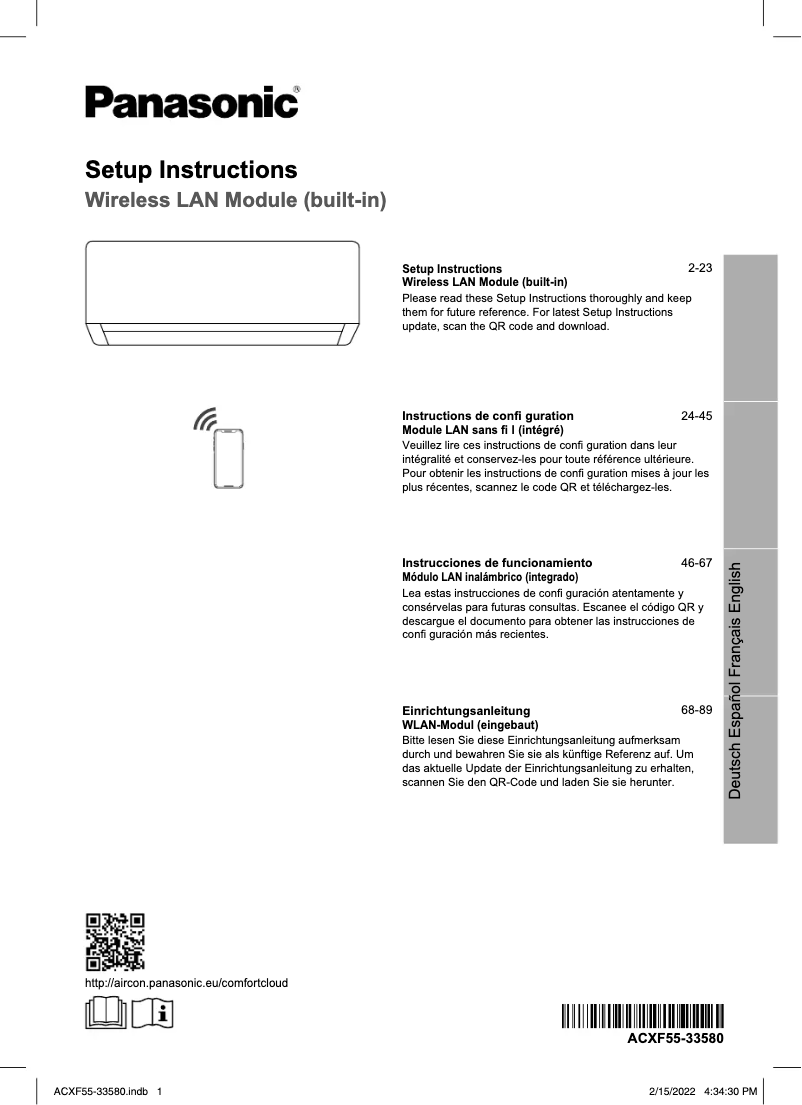 First page image of the manual for CU-Z50YKEA