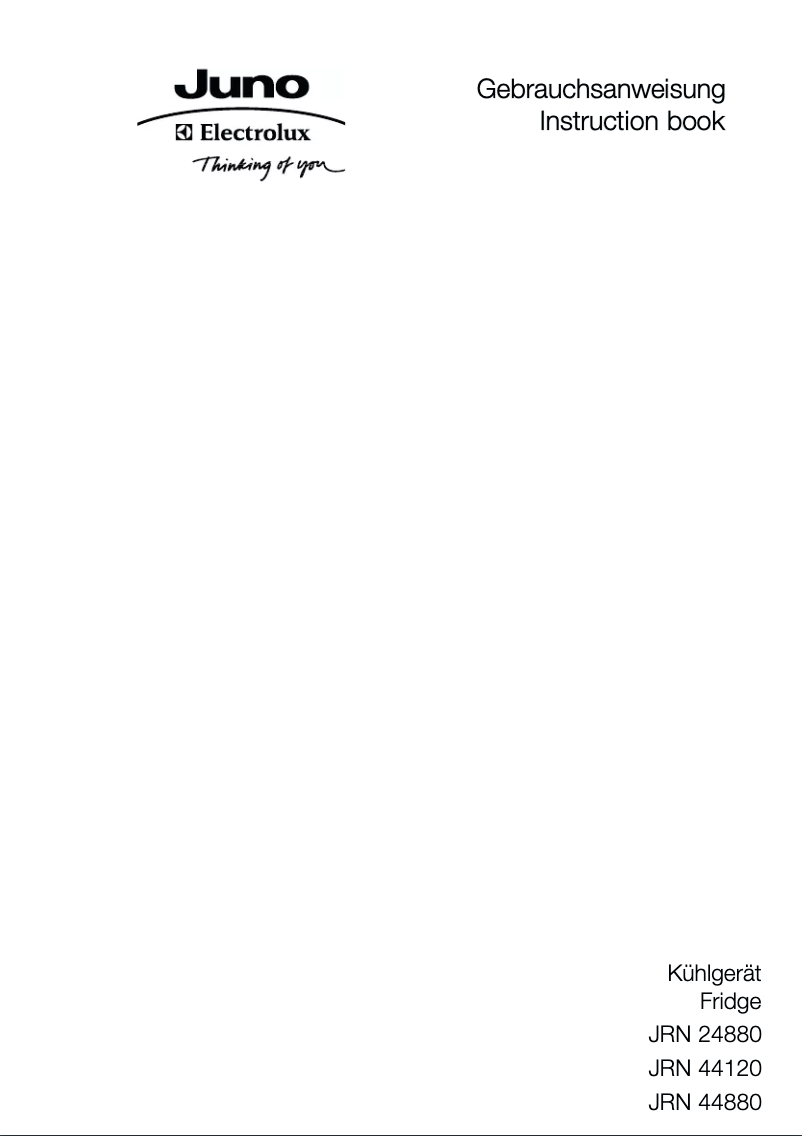 First page image of the manual for JRN24880