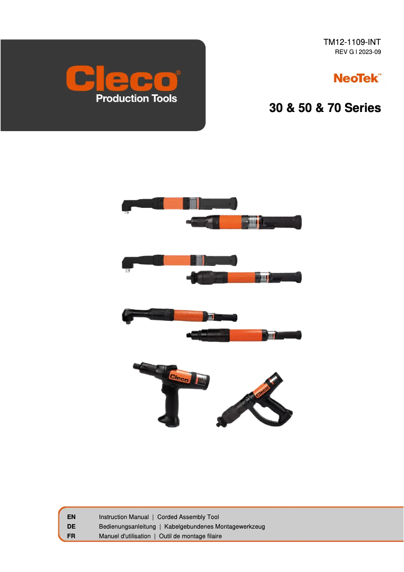 First page image of the manual for 30EAN21FA3