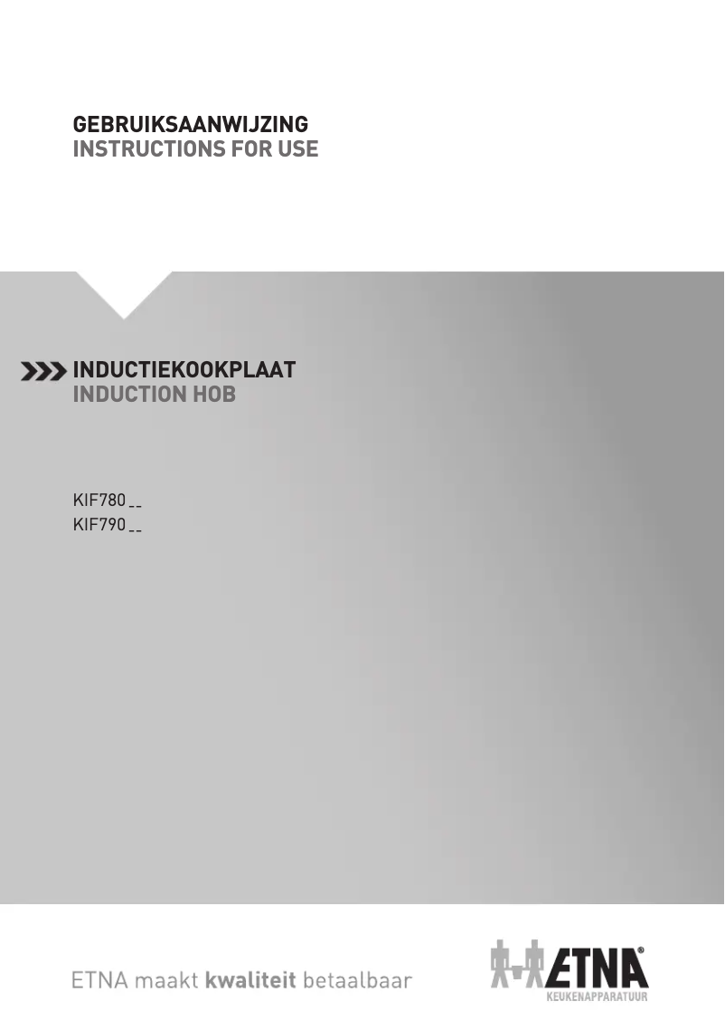 First page image of the manual for KIF780ZT