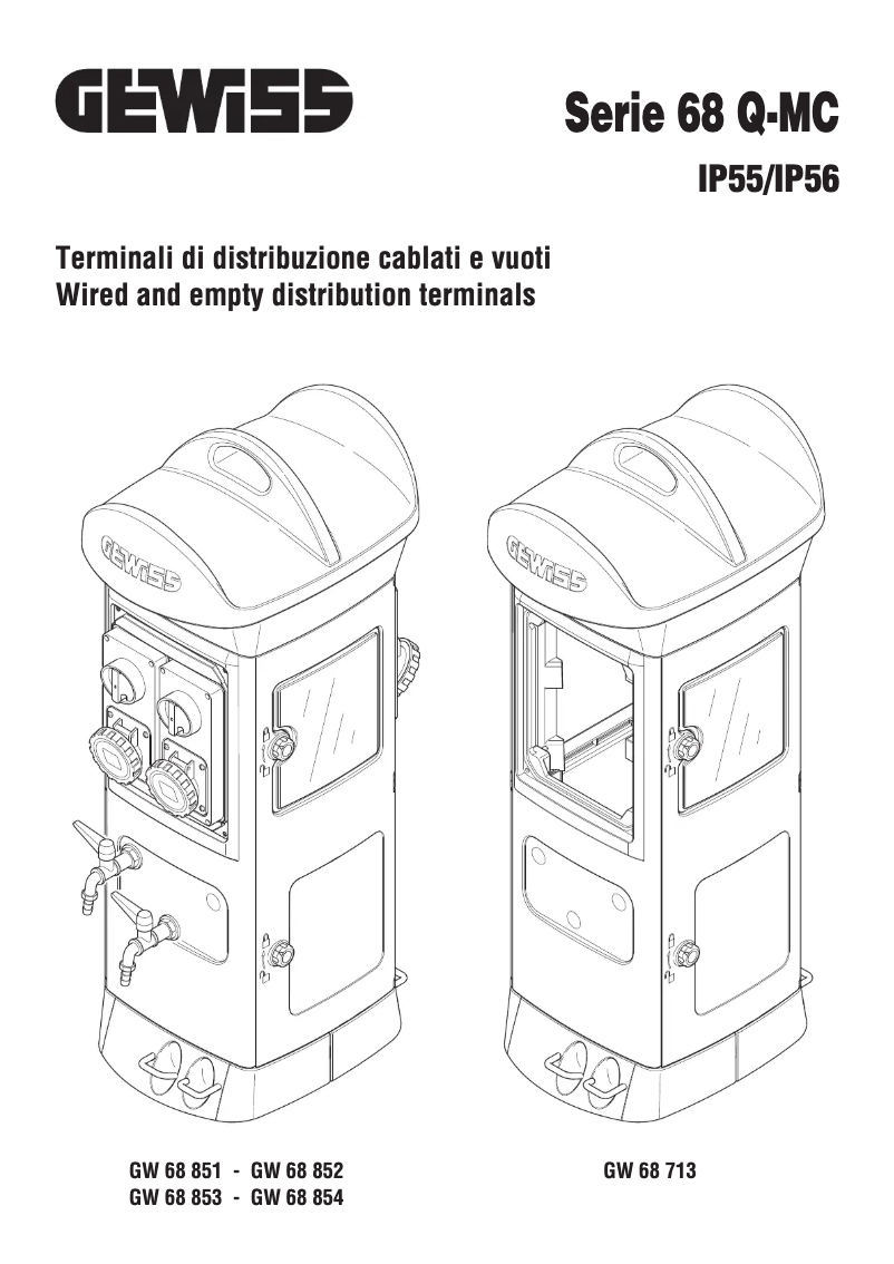 Page 1 of the manual User Manual Gewiss GW68713W