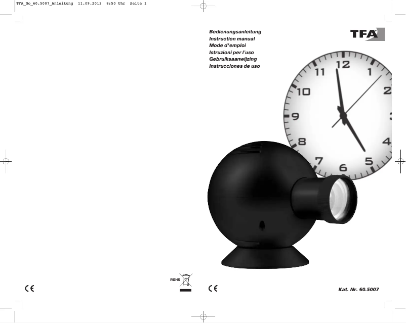 Image de la première page du manuel de l'appareil Time Ball