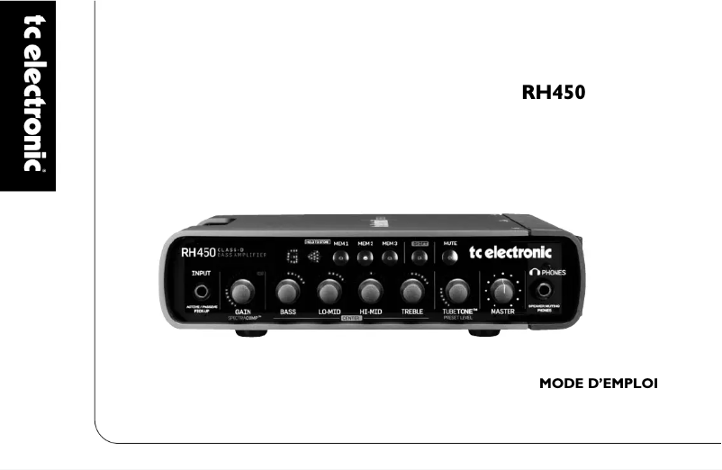 First page image of the manual for COMBO450