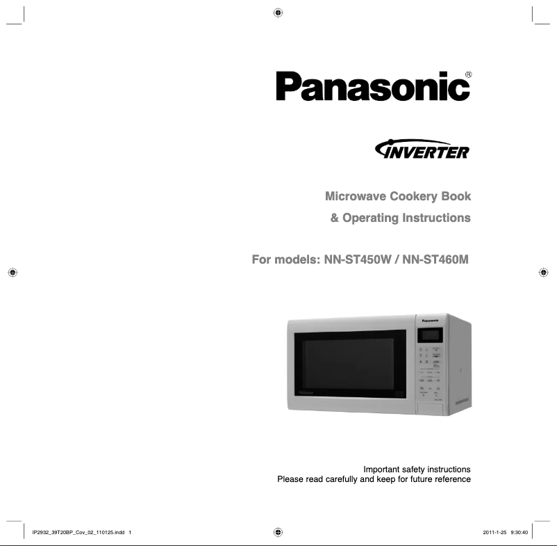 First page image of the manual for NN-ST450W